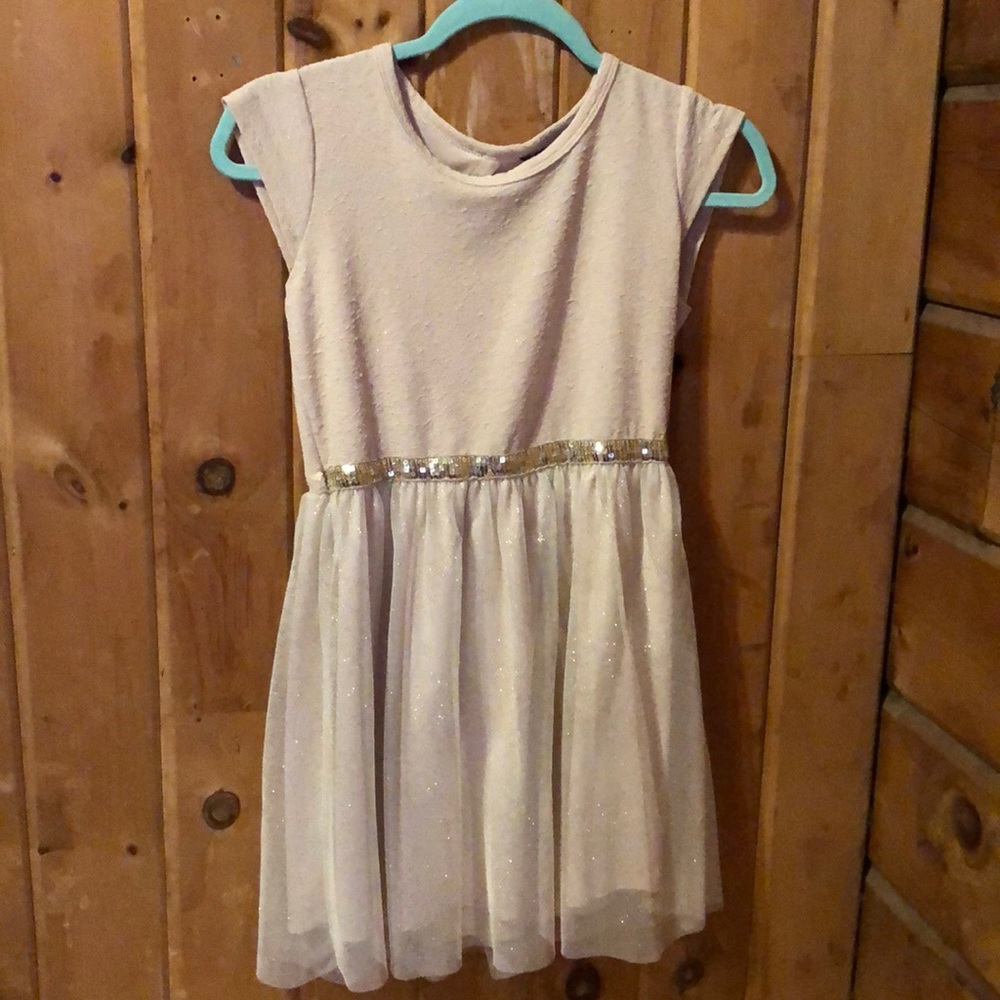 A beige dress - kids large 10-12